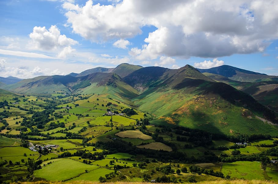landscape, spring, summer, england, north, lake district, green HD wallpaper