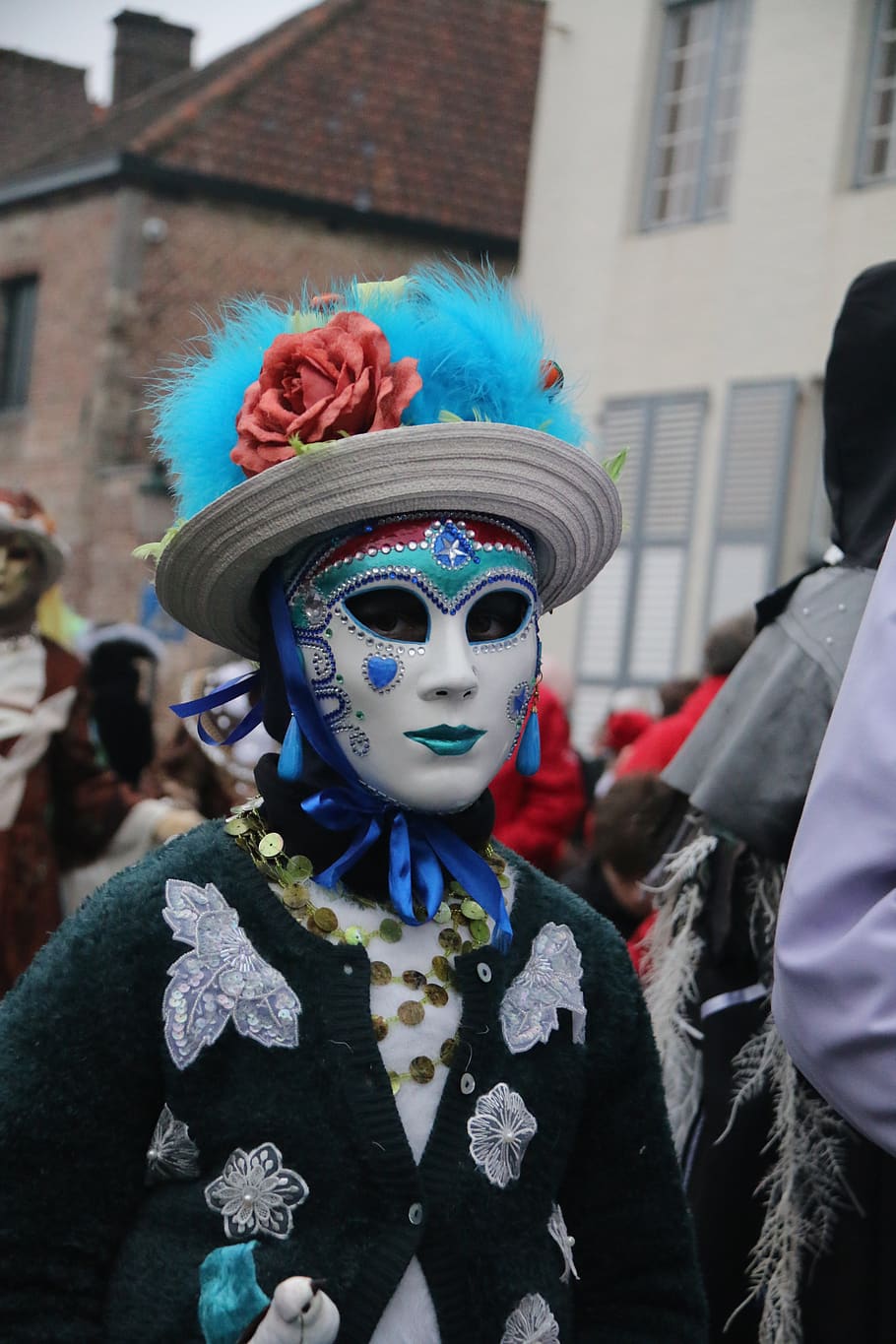 carnival, bruges, costume, people, parade, festival, real people, HD wallpaper