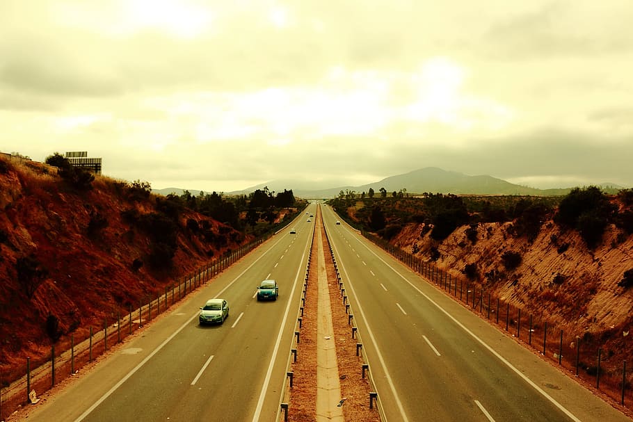 route, road, panoramic, path, speed, urban landscape, asphalt HD wallpaper