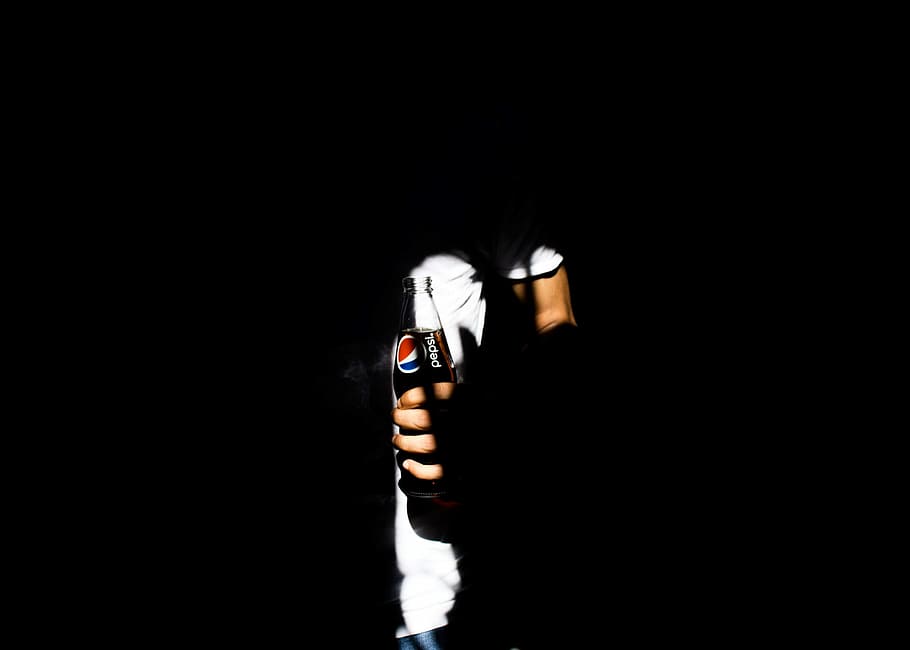 person holding Pepsi cola bottle, untitled, minimal, product HD wallpaper