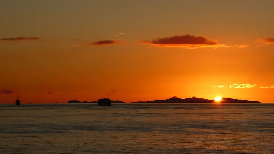 caribbean, sun, mood, sunset, nature, sky, orange color, scenics - nature HD wallpaper