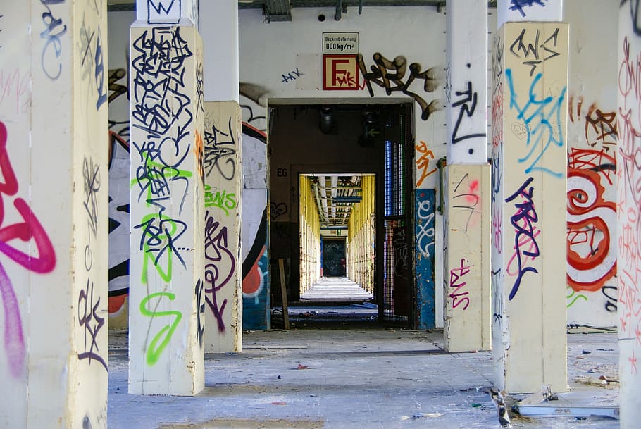 continental, hanover, limmer, within, crash, lost places, door HD wallpaper