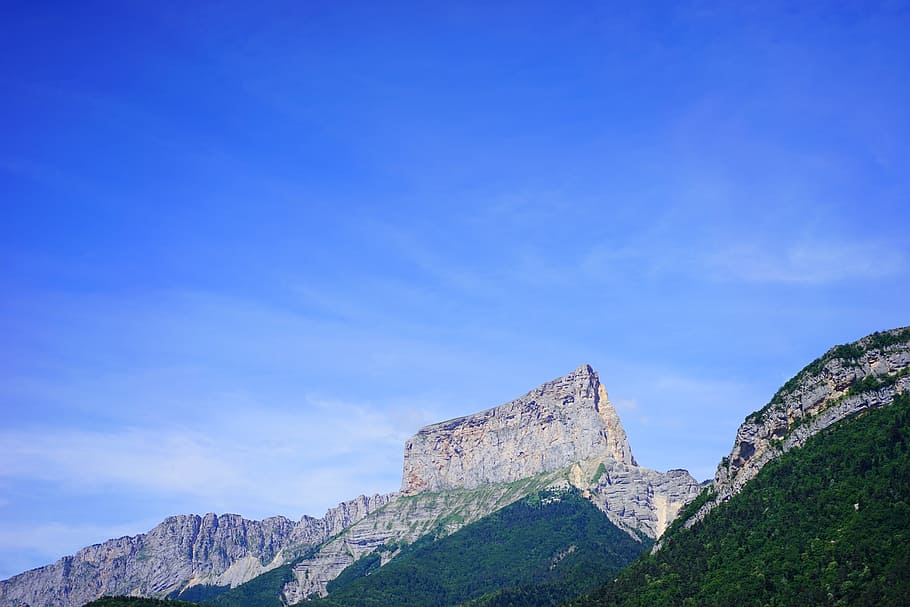 Mont Aiguille, Mountain, Massif, Vercors, mountain range, dauphiné-alps, HD wallpaper