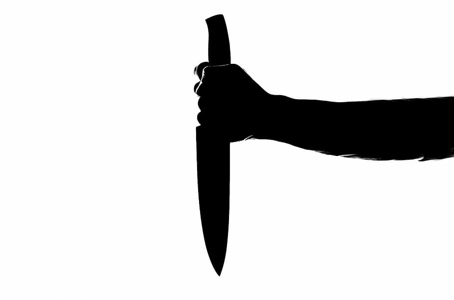 person hand holding a knife no white background, abstract, aggression, HD wallpaper