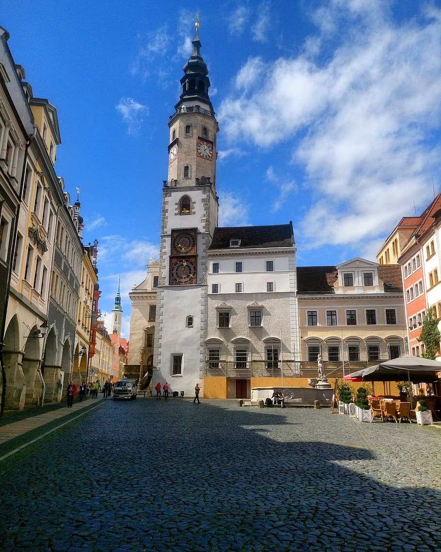 germany, goerlitz, görlitz, old square, old town, building exterior HD wallpaper