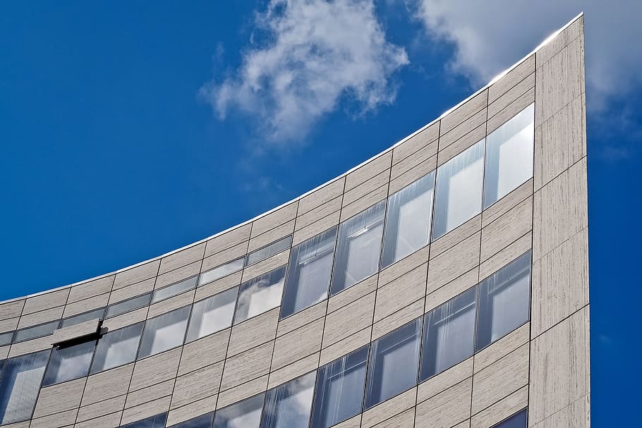 architecture, modern, building, skyscraper, facade, glass, abstract HD wallpaper