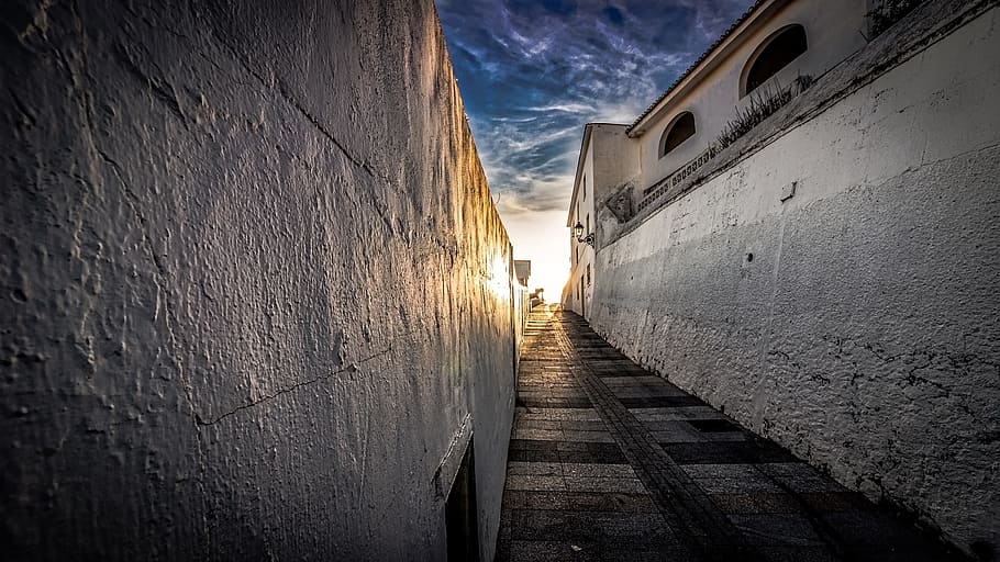 street, sunset, light, twilight, building exterior, architecture HD wallpaper