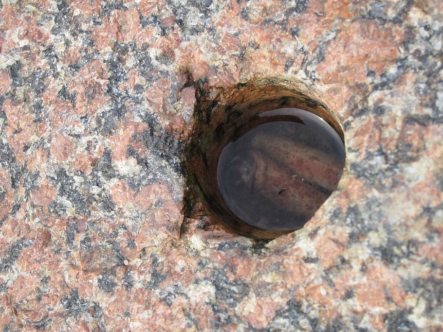 foundling, stone, hole, textured, close-up, wall - building feature HD wallpaper