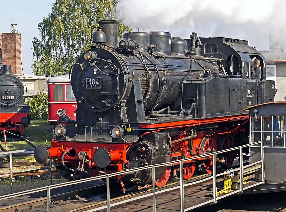 steam locomotive, elna, museum, hub, einheitslok for private railways, HD wallpaper