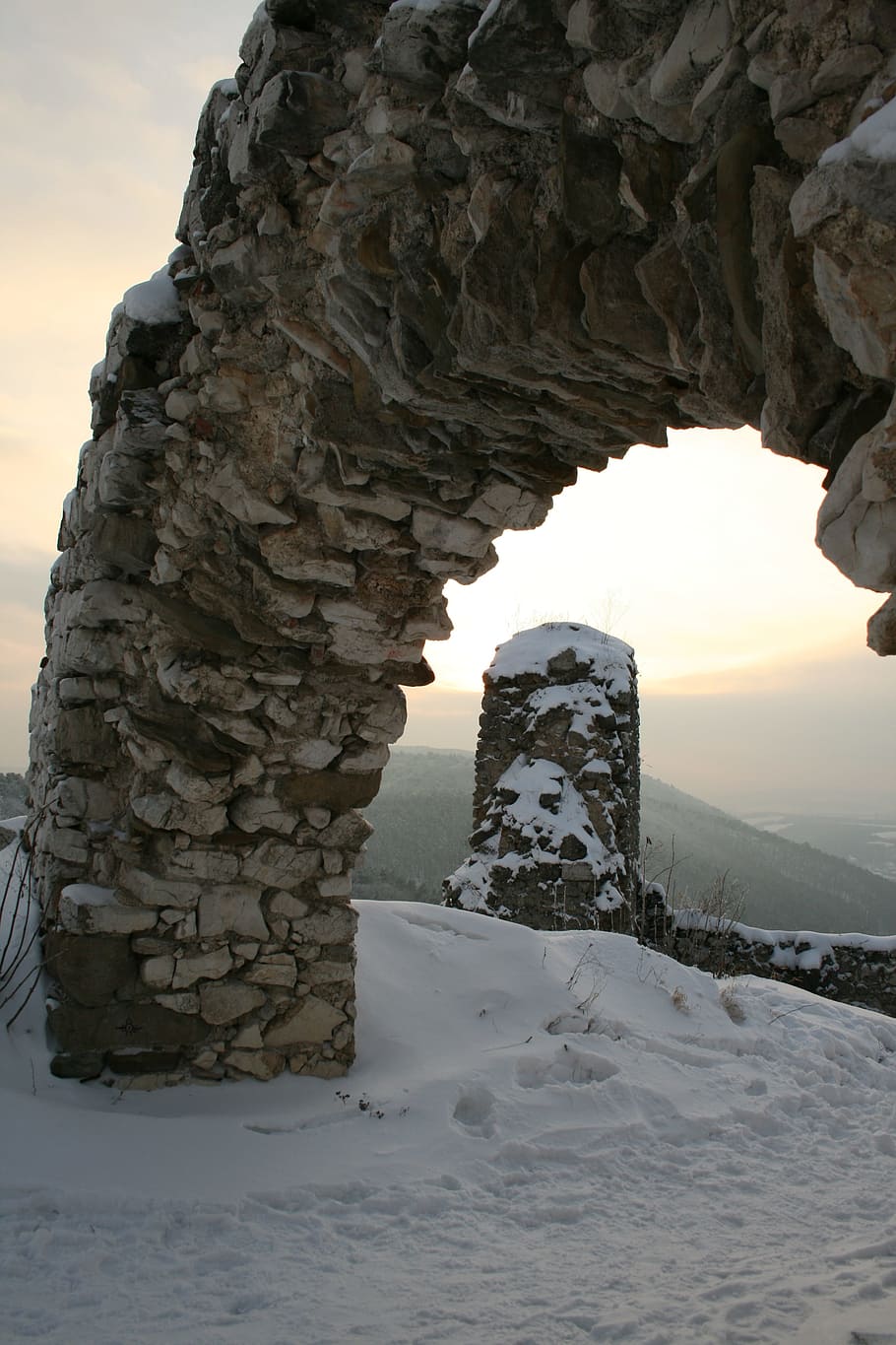 Winter, Rocks, Nature, Stone, Snow, landscape, outdoors, scenics HD wallpaper