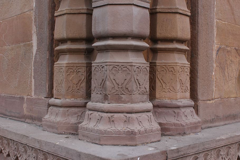 architecture, building, stone, tower, column, decoration, ancient HD wallpaper
