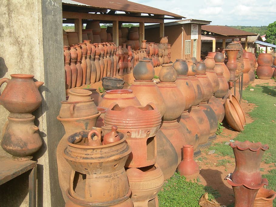 pottery, clay, crafts, cultures, art and craft, large group of objects HD wallpaper