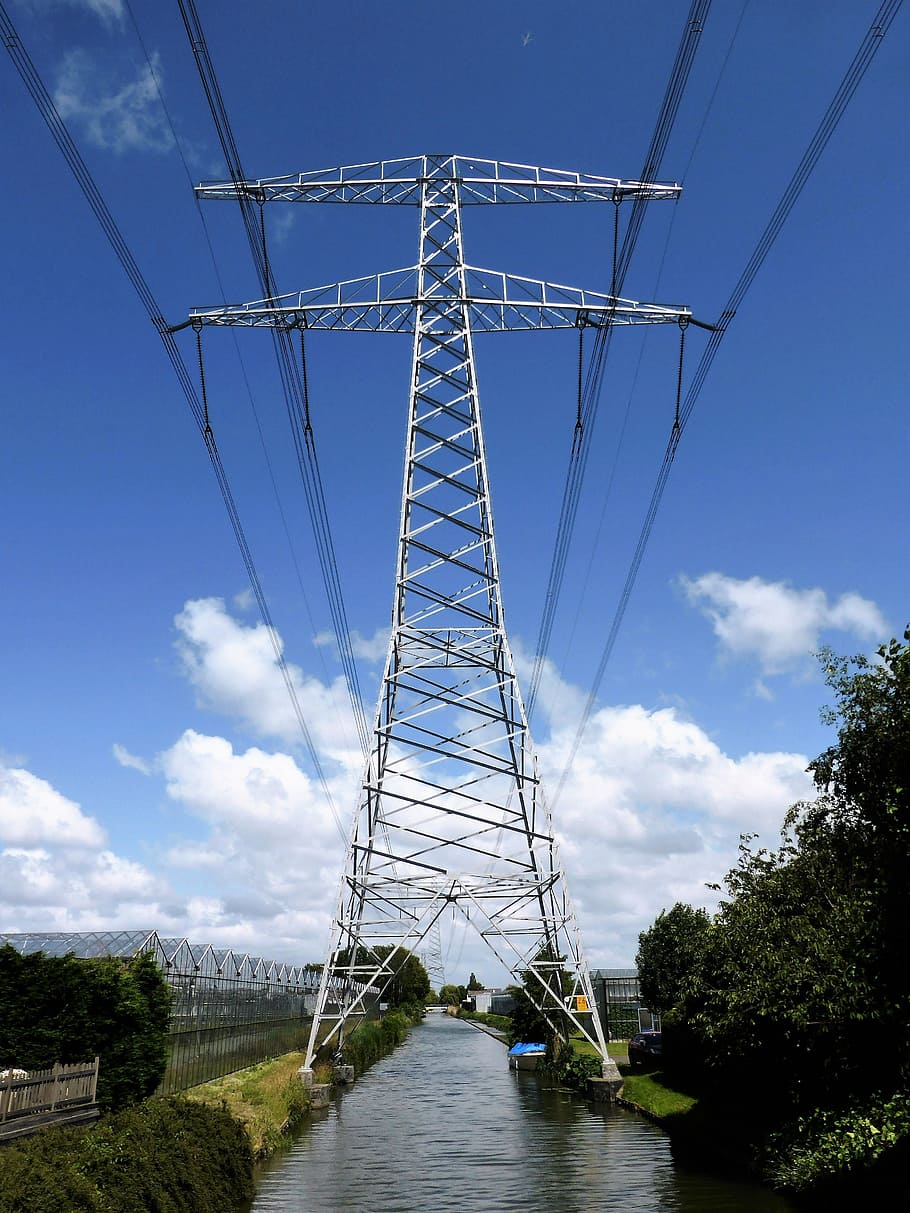 Mast, Power, Cables, Iron, generate electricity, power Line HD wallpaper