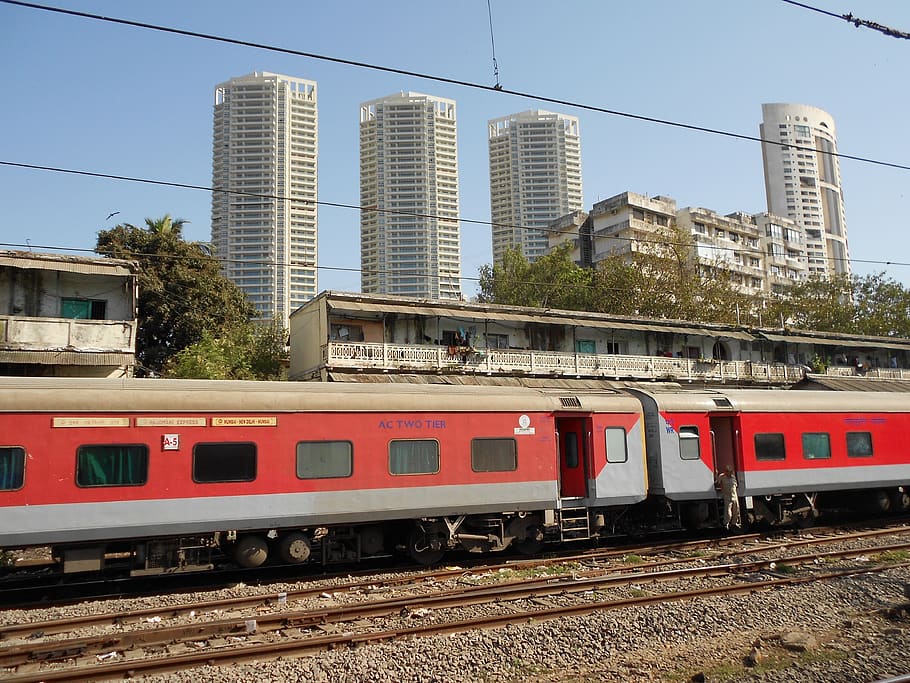 train, railways, transport, india, mumbai, rail transportation, HD wallpaper