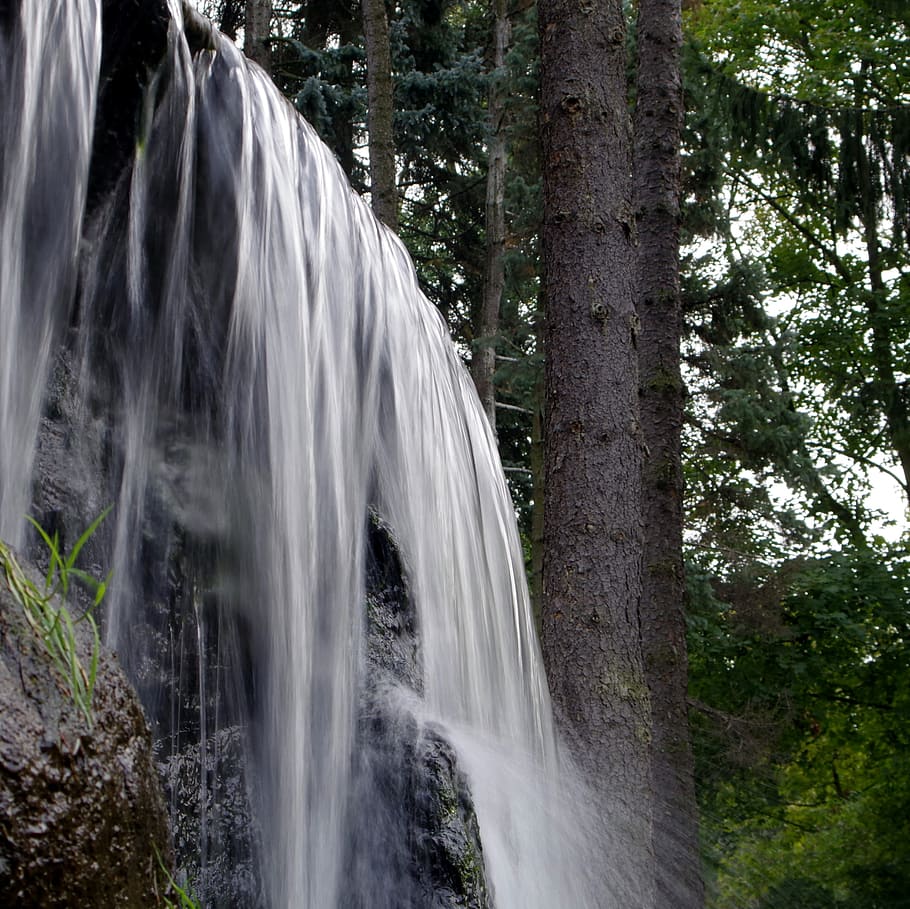 Waterfall, Water, Source, Source, Stream, the stones, river HD wallpaper