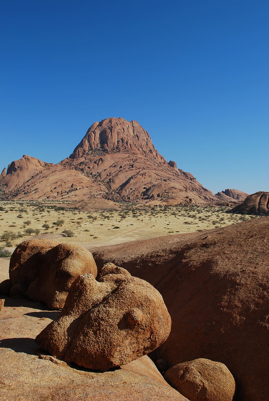 spitzkoppe, namibia, desert, mountain, sky, rock, solid, clear sky HD wallpaper