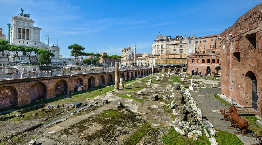 Rome, Ruins, Monument, Italy, architecture, ancient, italian