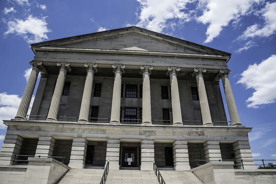Government buildings under the sky in Nashville, Tennessee, architecture HD wallpaper