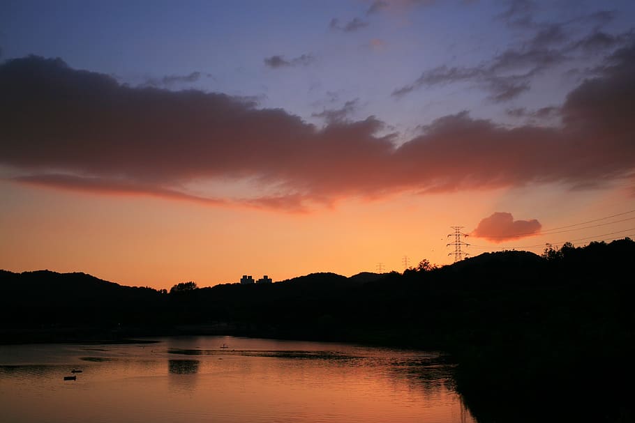 sunset, landscape, sky, nature, horizon, cloud, water, scenics - nature HD wallpaper