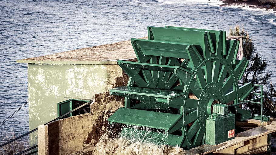 wheel, mill, vintage, technology, traditional, historic, landmark HD wallpaper