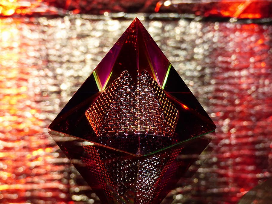 pyramid, decor, macro, close-up, decoration, shape, no people HD wallpaper