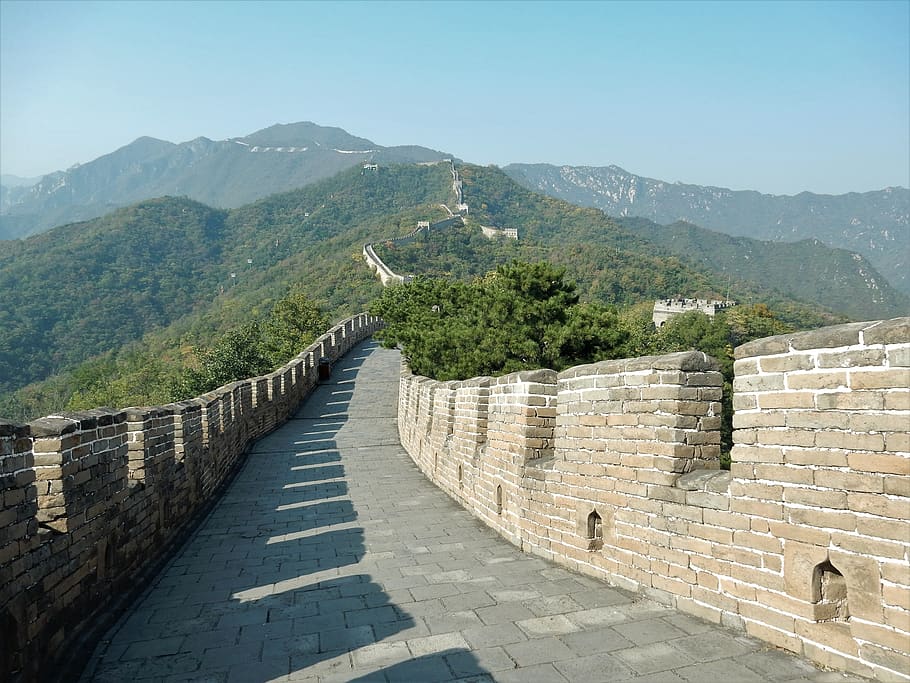 great wall of china, beijing, stone, history, wonder of the world