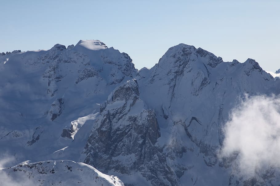 snow, mountain, panoramic, summit, winter, cold temperature HD wallpaper