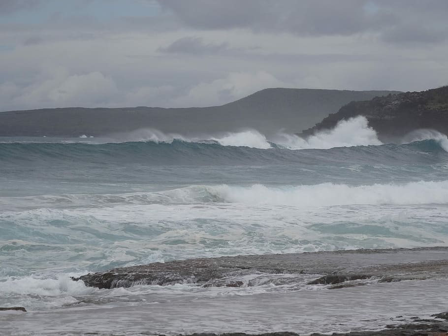 Forward, Surf, Wave, Sea, Swell, Wind, nature, no people, water HD wallpaper