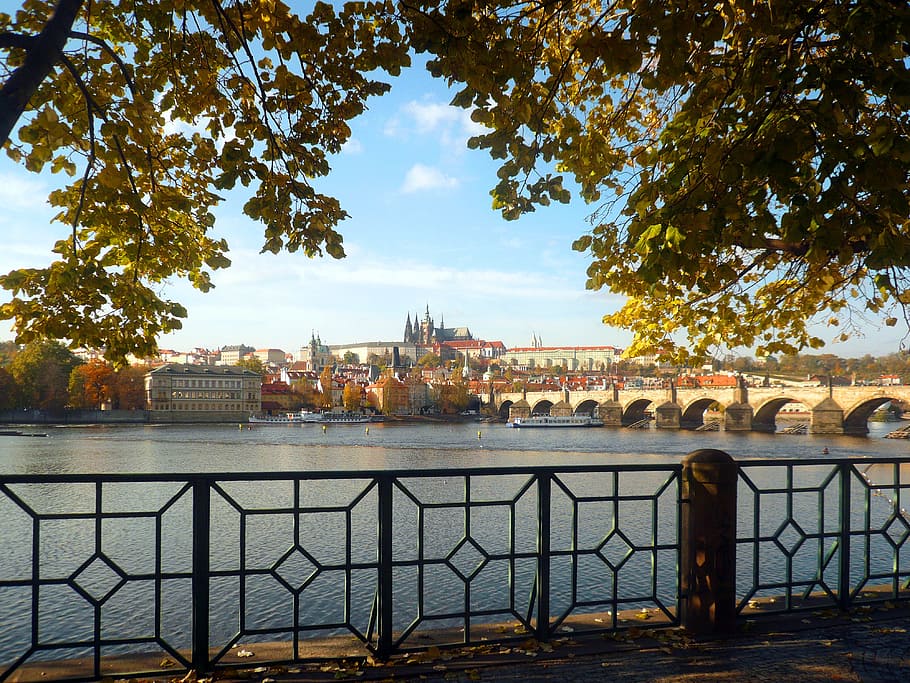 Prague, Vltava, Castle, Charles Bridge, czech republic, city, HD wallpaper