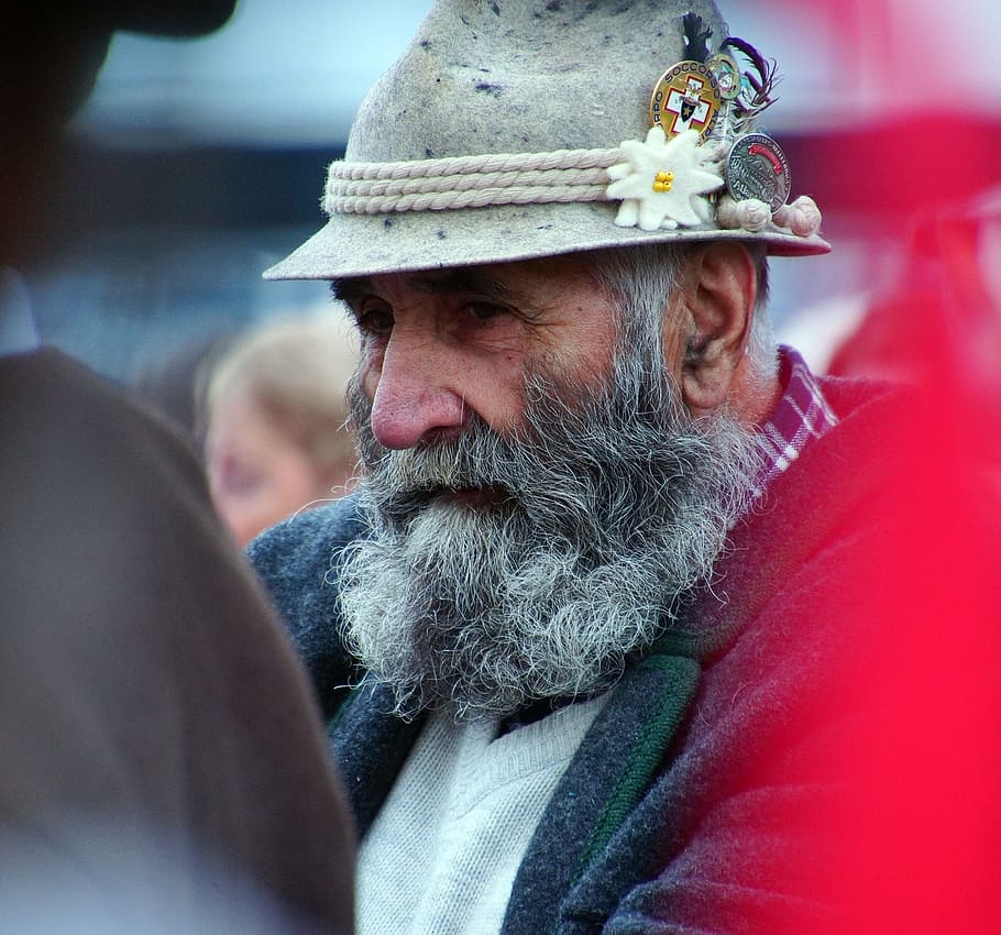 pastor, portrait, man, beard, person, face, senior, head, hat HD wallpaper