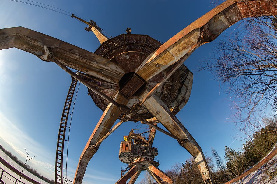 crane, construction, pripyat, chernobyl, exclusion zone, nature, HD wallpaper