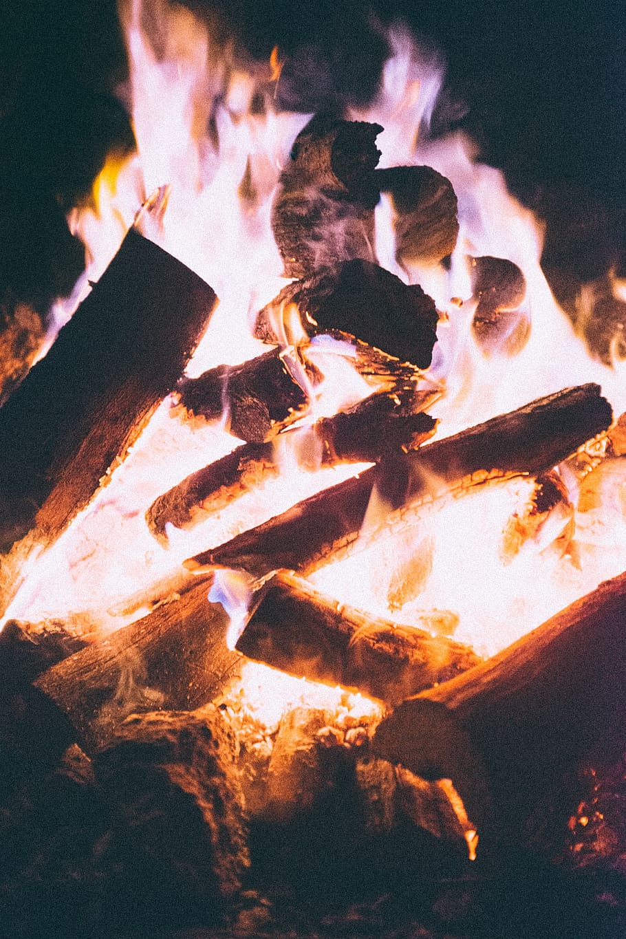 fire, dark, night, camping, travel, adventure, burning, flame HD wallpaper