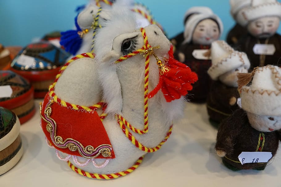 Figure, Folklore, Tinker, Kazakhstan, expo, exhibit, fabric HD wallpaper
