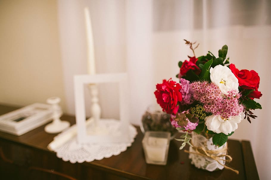 flowers, frame, decor, floristry, for design, photo frame, ornament HD wallpaper