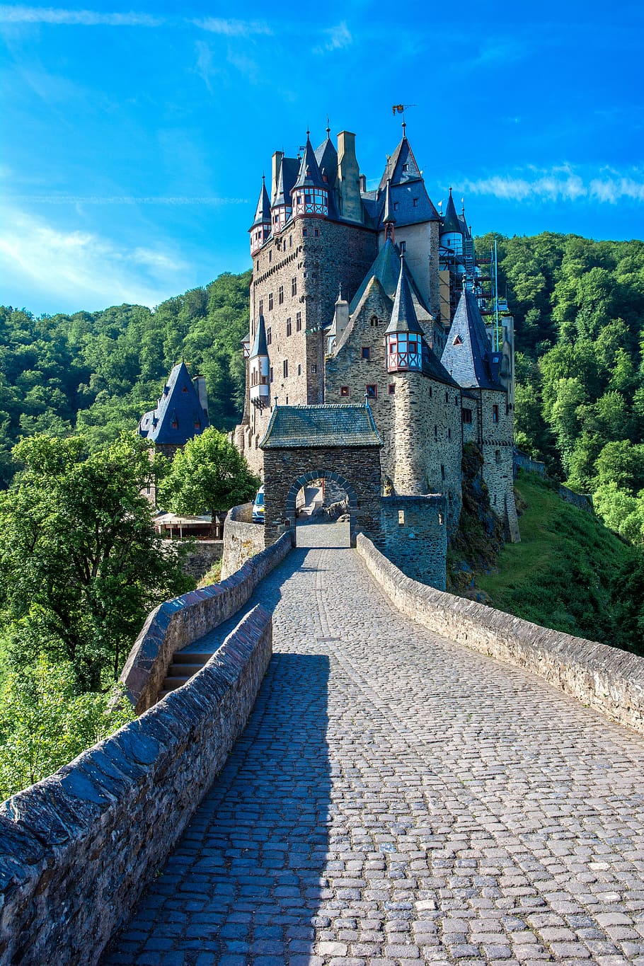 burg eltz, castles, places of interest, sachsen, medieval, history, HD wallpaper