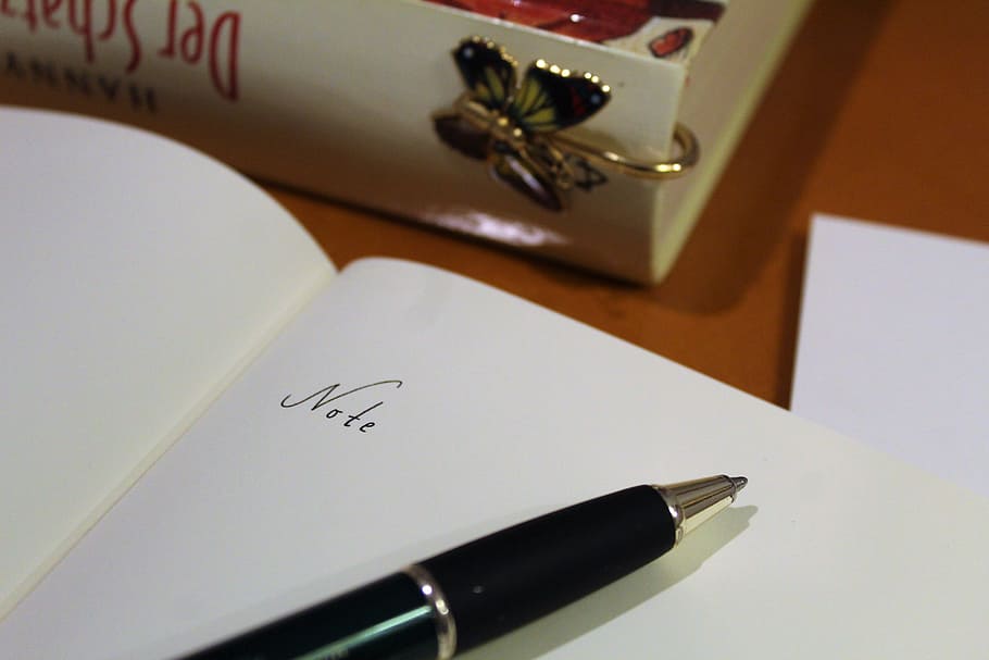 note, book, old, bookmark, coolie, leave, pen, close, books HD wallpaper