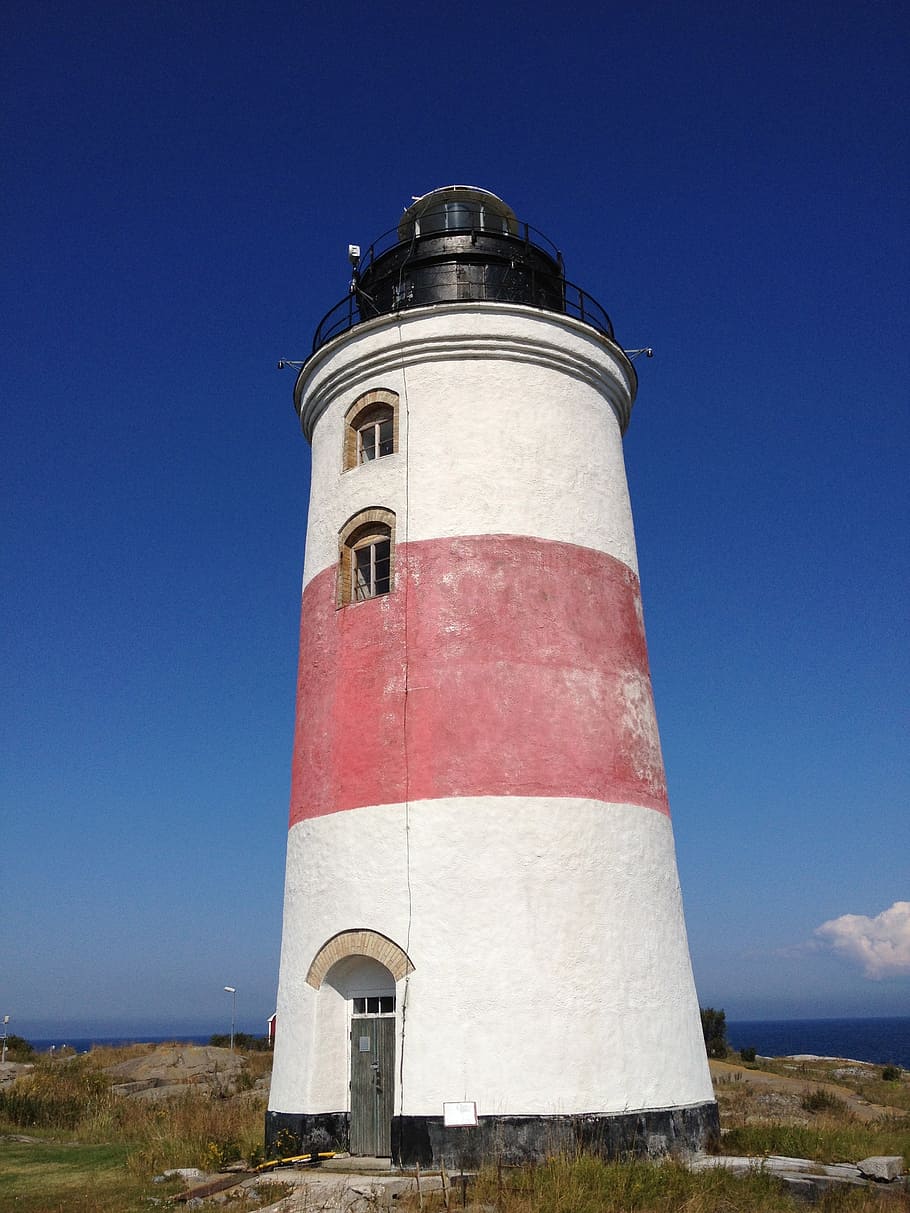 lighthouse, swedish archipelago, söderarms lighthouse, stately, HD wallpaper