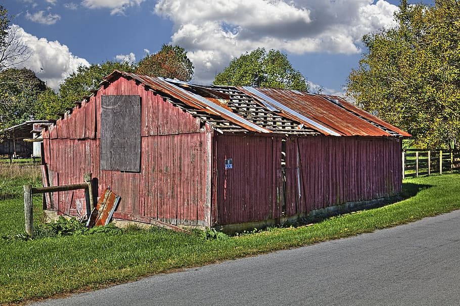 barn, rustic, barns, ohio, digital art, rural, scenic, country HD wallpaper