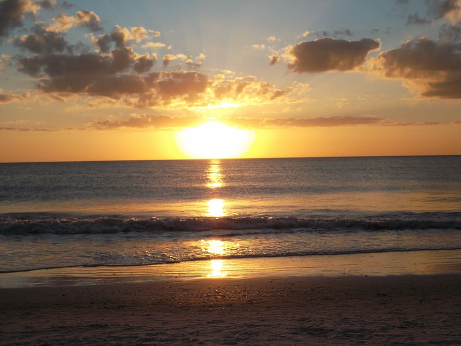 sunset, beach, summer, ocean, island, sky, sea, scenics - nature HD wallpaper