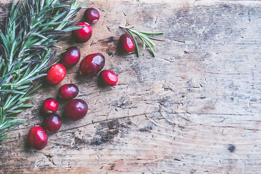 Red Cherries, background, berries, cherry, close-up, color, cranberries HD wallpaper