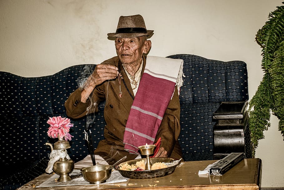old, old man, portrait, senior, person, grandfather, elderly HD wallpaper