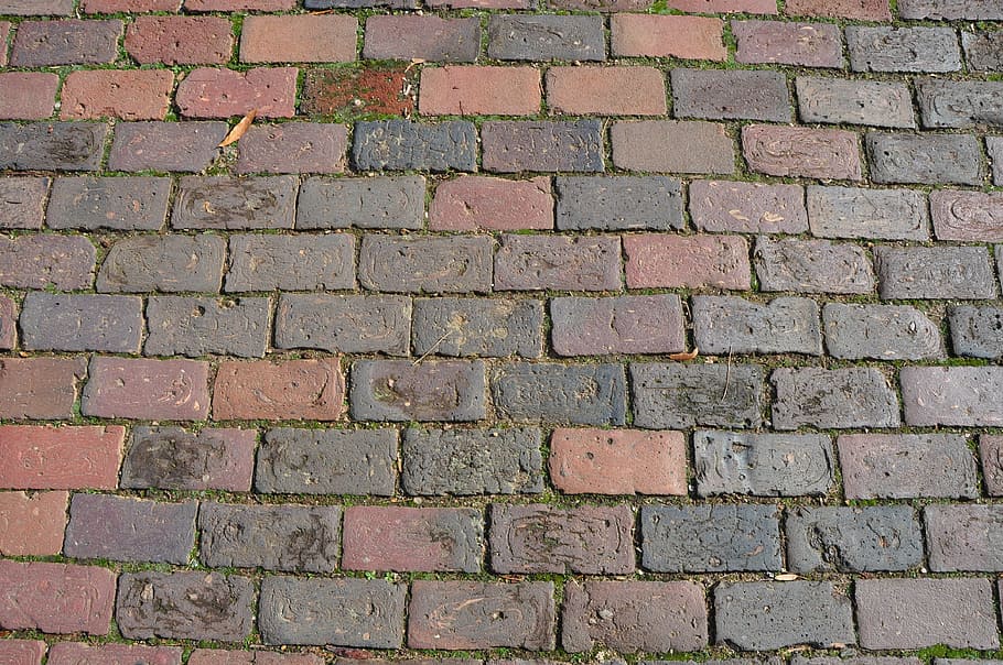cobblestone, brick, road, texture, pavement, urban, street, HD wallpaper