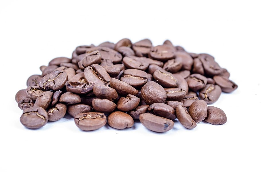 close-up photo of coffee beans, White, Espresso, Cappuccino HD wallpaper