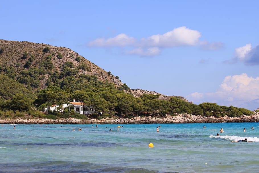 mallorca, beach, spain, mediterranean, balearic, vacation, island HD wallpaper