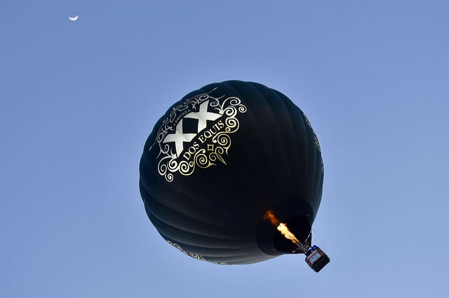 sky, balloon, air, fly, hot air balloon, fun, high, fire, blue HD wallpaper