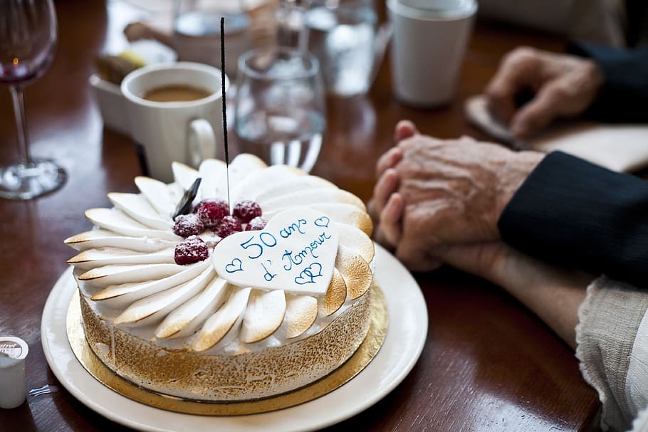 white cake, dessert, anniversary, celebration, celebrate, gourmet HD wallpaper