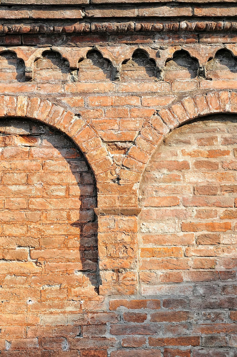 wall, stone, bricks, building, plaster, texture, paint, arc HD wallpaper
