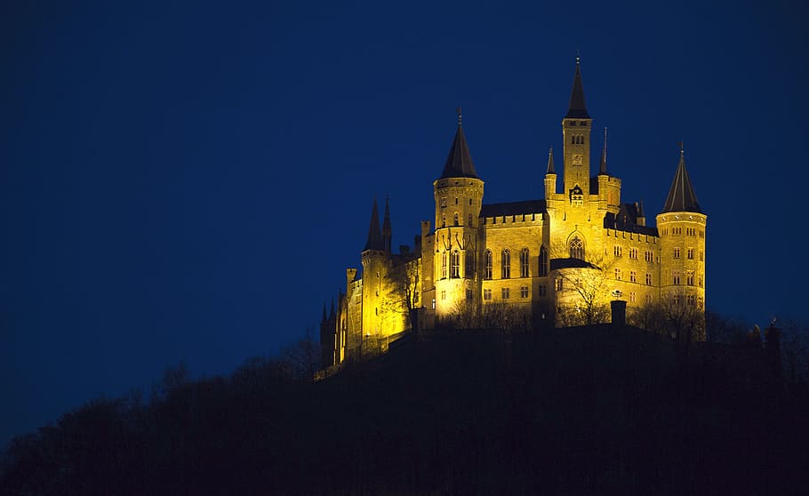 castle, hohenzollern, hohenzollern castle, fortress, germany, HD wallpaper