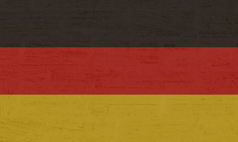 flag of Germany, regions, national colours, black red gold, germany flag