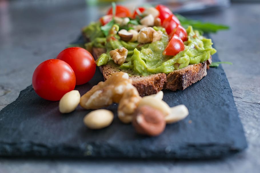 vegetable salad, avocado, tomatoes, healthy, food, food and drink HD wallpaper